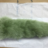 Dyed Light Olive Green Fox Tail