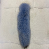 Dyed Powder Blue Fox Tail