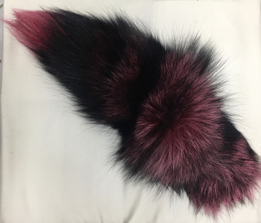 Dyed Pink Lemonade Silver Fox Tail