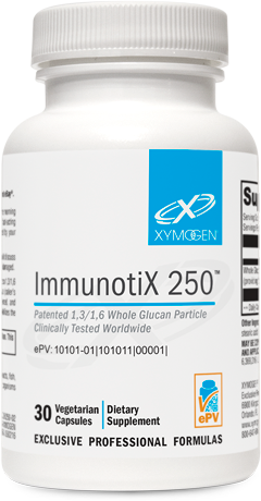 ImmunotiX 250™
Patented 1,3/1,6 Whole Glucan Particle
