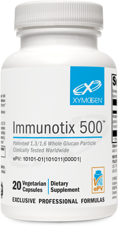 ImmunotiX 500™
Patented 1,3/1,6 Whole Glucan Particle