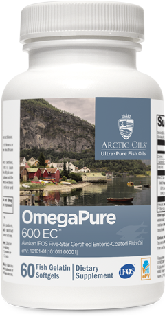 OmegaPure 600 EC™
Alaskan IFOS Five-Star Certified Enteric-Coated Fish Oil