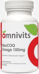 MaxSimil® Monoglyceride Fish Oil  & Kaneka COQ10
MaxCOQ Omega 100mg Omnivits