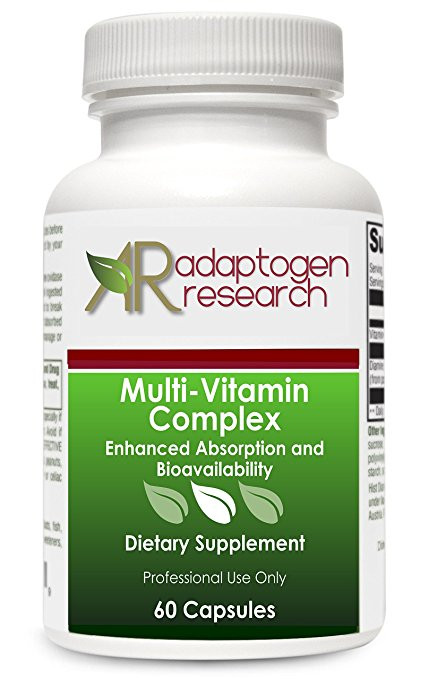 Multi-Vitamin Complex | Once Daily Multivitamin Supplement with Folate as  Metafolin L-5-MTHF B12 as Methylcobalamin | Adaptogen Research