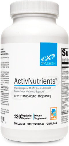Xymogen ActivNutrients®
Hypoallergenic Multivitamin/Mineral Formula for Wellness Support