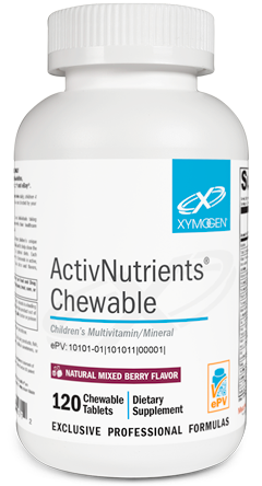 Xymogen ActivNutrients Chewable
Children’s Multivitamin/Mineral
