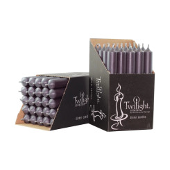 10" Charcoal Dinner Candle | 25 Pack