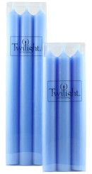 10" Sky Blue Dinner Candle | Six Pack