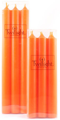 10" Orange Dinner Candle | Six Pack