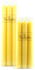 7" Lemon Chiffon Dinner Candle | Six Pack