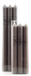 7" Taupe Dinner Candle | Six Pack