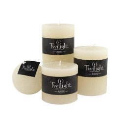 3" x 6" Rustic Pillar - Off White