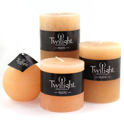 3"Rustic Ball Candle - Cappuccino