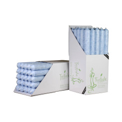 Grey Blue Eco Dinner Candle | 25 Pack