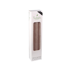 Mocha Eco Dinner Candle | 6 Pack