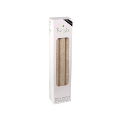 Sand Eco Dinner Candle | 6 Pack