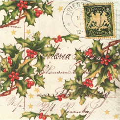 Xmas Letter Luncheon Napkin