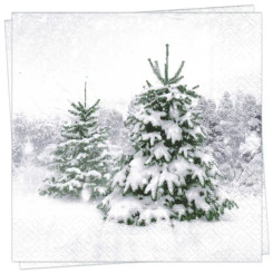 Winter Tree Luncheon Napkin