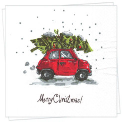 Merry Christmas Luncheon Napkin