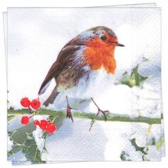  Bird On Branch Luncheon Napkin