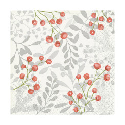  Red Berries Luncheon Napkin