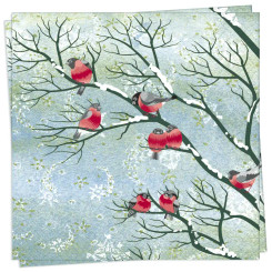 Winter Birds Luncheon Napkin