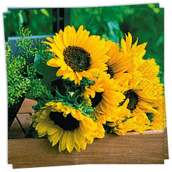 Magnificent Sunflowers Luncheon Napkin