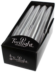 Silver Metallic Taper | 12 Pack