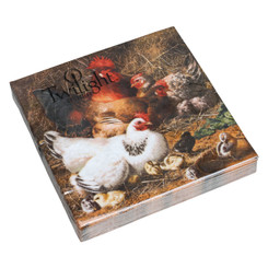 Chickens Luncheon Napkin