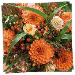 Autumn Bouquet Luncheon Napkin