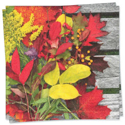 Colourful leaves Luncheon Napkin