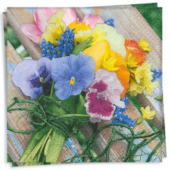 Colourful Posy Luncheon Napkin