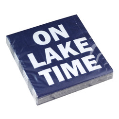 On Lake Time Cocktail Napkins