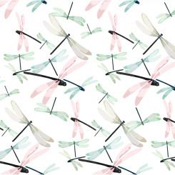 Pastel Dragonfly Luncheon Napkin