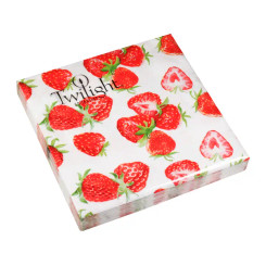 Sweet Strawberries Luncheon Napkin