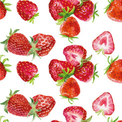 Sweet Strawberries Luncheon Napkin
