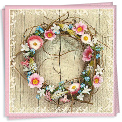 Spring Wreath Luncheon Napkin