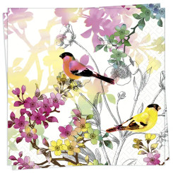 Birds in Spring Luncheon Napkin