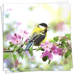 Spring Bird Luncheon Napkin