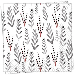 Leaves Pattern Luncheon Napkin