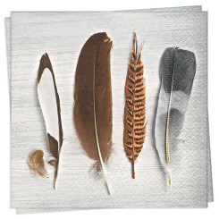 Collection of Feathers Luncheon Napkin
