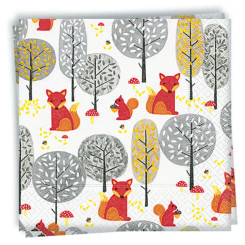 Mushroom Pickers Luncheon Napkin