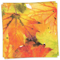 Autumn Leaves Luncheon Napkin