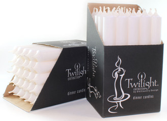 10" White Dinner Candle | 25 Pack