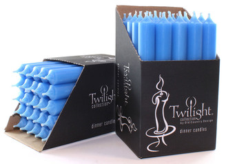 10" Sky Blue Dinner Candle | 25 Pack
