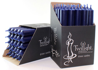 10" Navy Blue Dinner Candle | 25 Pack