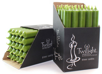 10" Olive Green Dinner Candle | 25 Pack