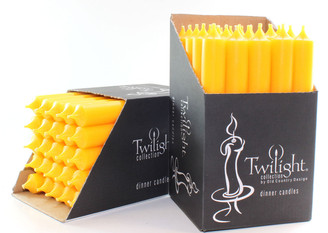 10" Sunflower Dinner Candle | 25 Pack