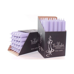 7" Periwinkle Dinner Candle | 25 Pack