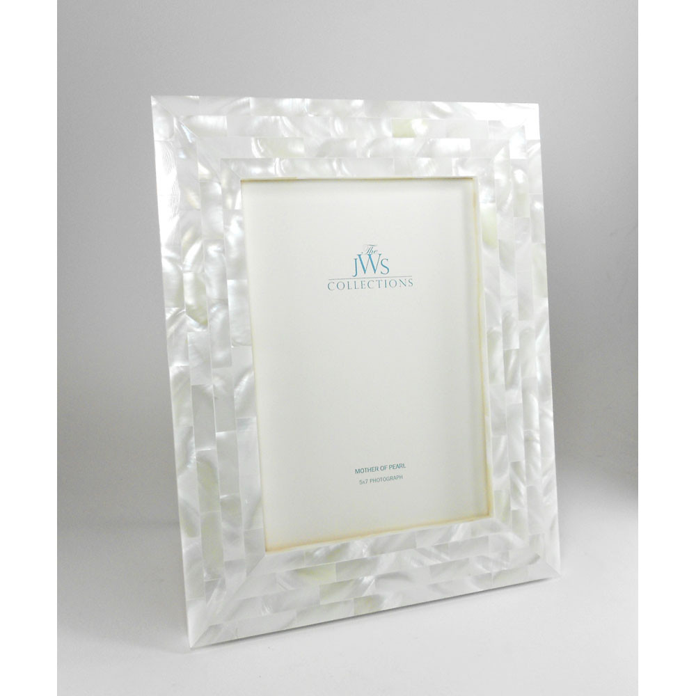 JWS Collections - White Mother of Pearl Picture Frames - La Bella Fiona
